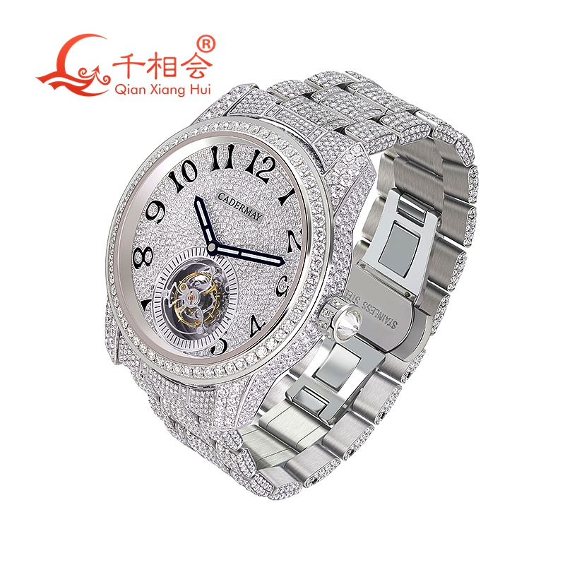 Vvs Jewelry Watches - Montre-bracelet mécanique de luxe pour hommes,