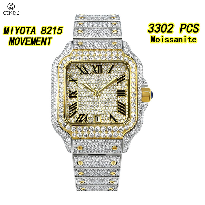 Vvs Jewelry Watches - Montre de luxe en moissanite VVS