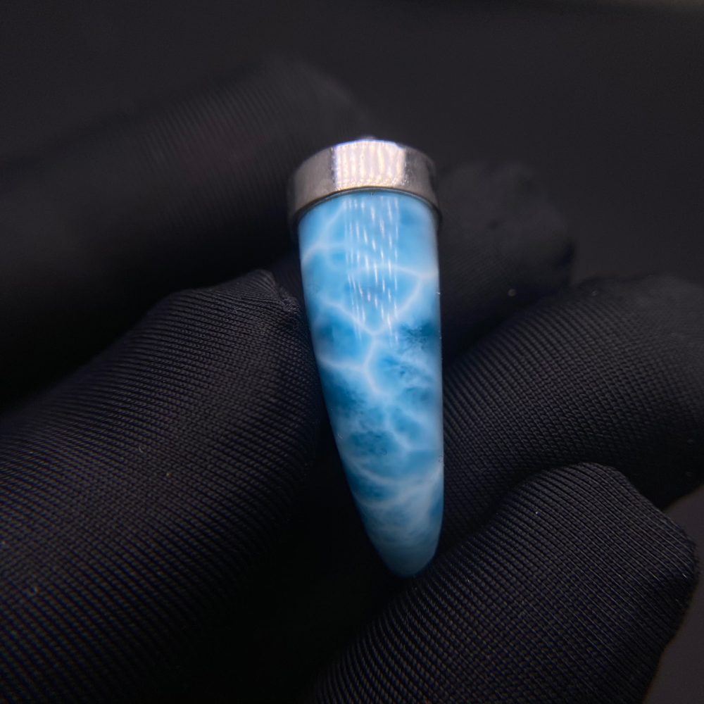 Pendentif Larimar bleu naturel - Wolf Jewelry & Watches Tampa avis et prix
