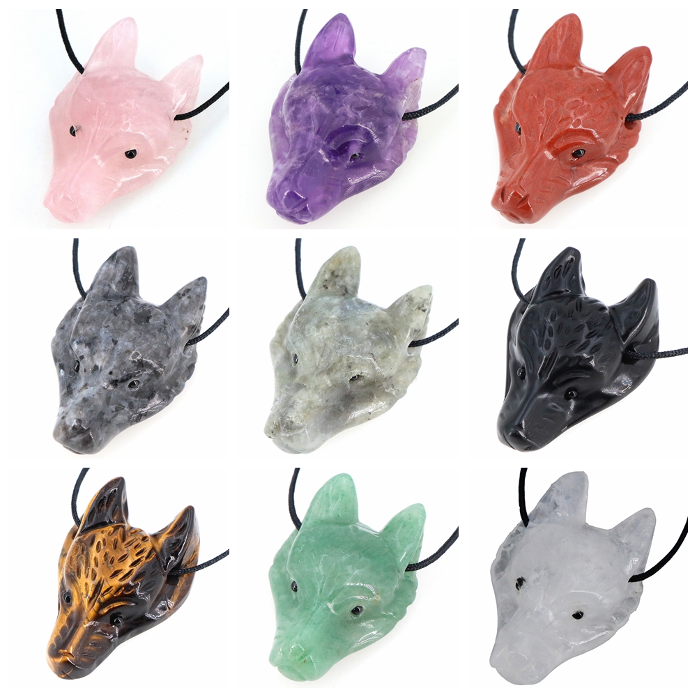 Pendentif tête de loup en pier - Wolf Jewelry & Watches Tampa avis et prix