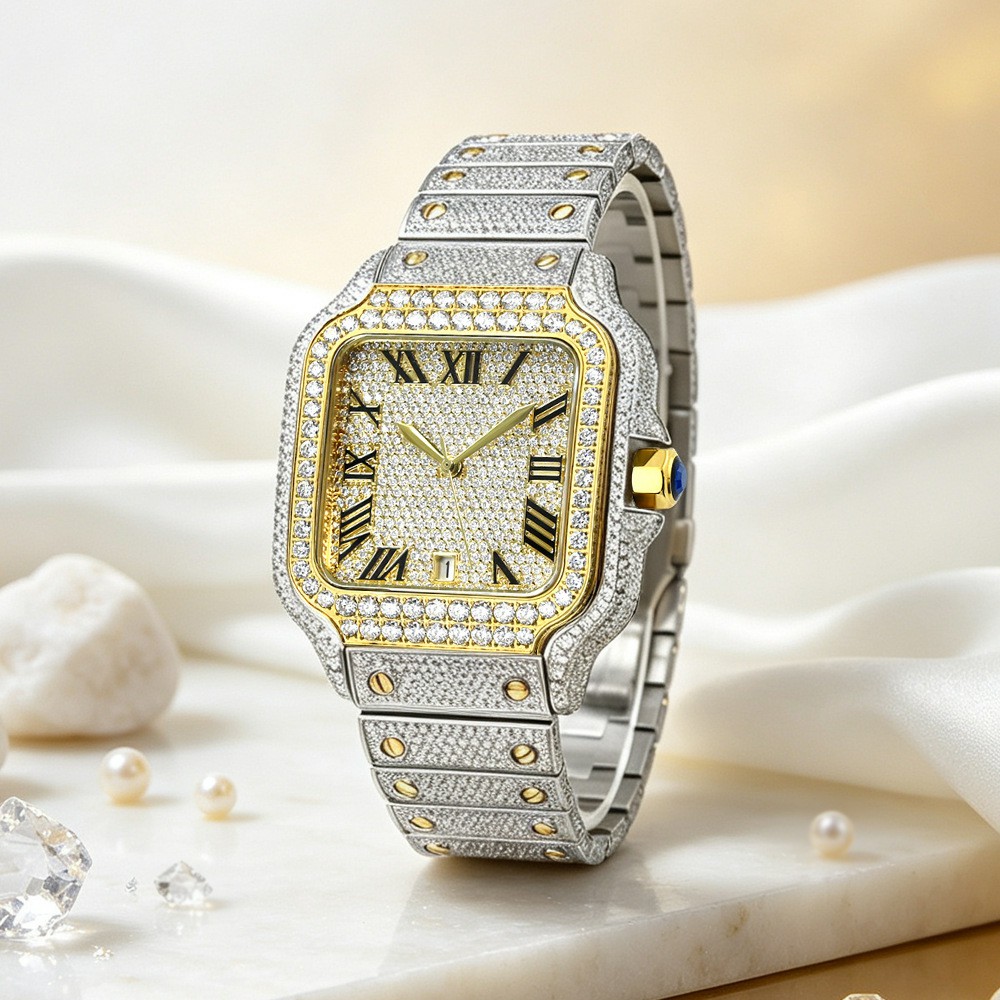 Montre de luxe en moissanite V - Vvs Jewelry Watches avis et prix